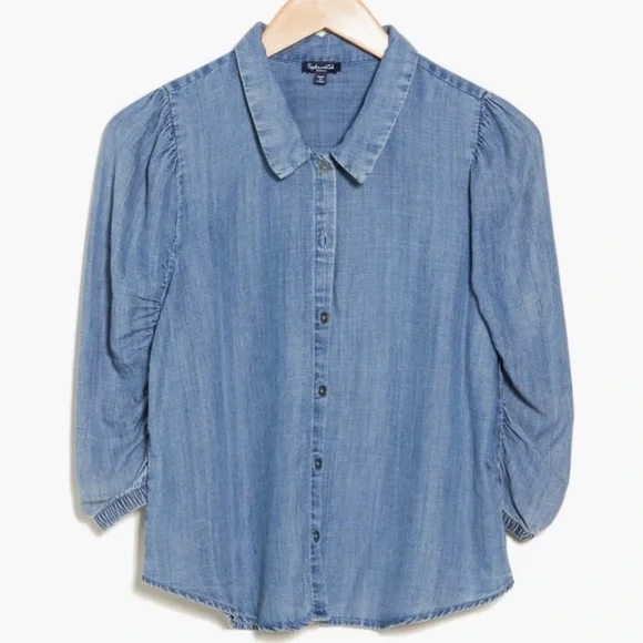 SPLENDID NWT TOULOUSE PUFF SLEEVE SHIRT SIZE SMALL - Picture 3 of 3